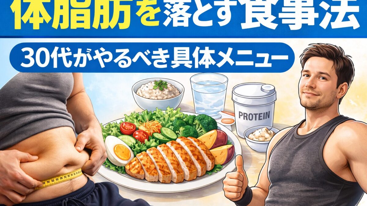 体脂肪を落とす食事法｜30代がやるべき具体メニューを完全解説